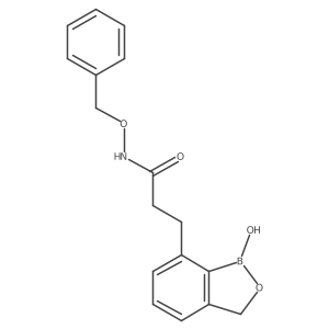 O=C(CCc1cccc2c1B(O)OC2)NOCc1ccccc1结构式