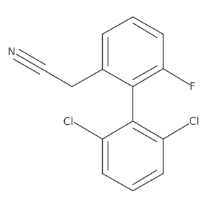 (2',6'-Dichloro-6-fluoro-biphenyl-2-yl)-acetonitrile结构式