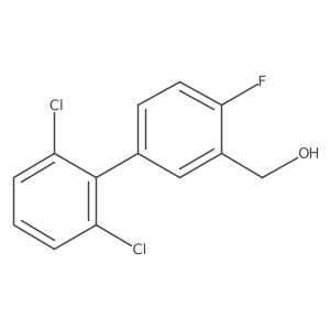 (2',6'-Dichloro-4-fluoro-biphenyl-3-yl)-methanol结构式