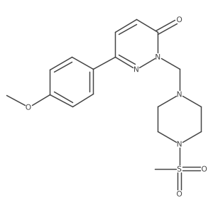 6-(4-methoxyphenyl)-2-{[4-(methylsulfonyl)piperazin-1-yl]methyl}pyridazin-3(2H)-one结构式