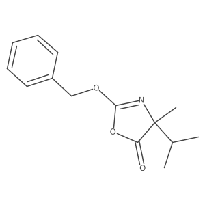 (4S)-4-Methyl-4-(1-methylethyl)-2-(phenylmethoxy)-5(4H)-oxazolone Structure