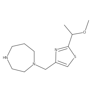 1-{[2-(1-Methoxyethyl)-1,3-thiazol-4-yl]methyl}-1,4-diazepane结构式