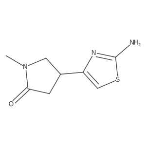 4-(2-Aminothiazol-4-yl)-1-methylpyrrolidin-2-one Structure