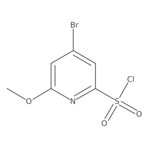 4-Bromo-6-methoxypyridine-2-sulfonyl chloride结构式