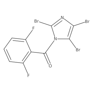 (2,6-Difluorophenyl)(2,4,5-tribromo-1H-imidazol-1-yl)methanone结构式