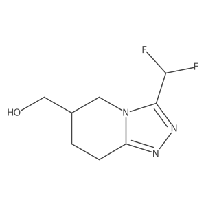 [3-(difluoromethyl)-5H,6H,7H,8H-[1,2,4]triazolo[4,3-a]pyridin-6-yl]methanol Structure