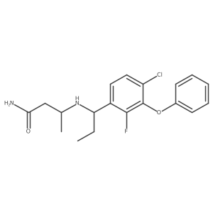 ButanaMide, 3-[[(1R)-1-(4-chloro-2-fluoro-3-phenoxyphenyl)propyl]aMino]-, (3S)- Structure