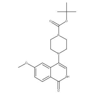 Tert-butyl 4-(1-hydroxy-6-methoxyisoquinolin-4-yl)piperazine-1-carboxylate Structure