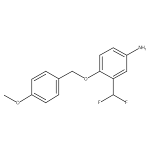 3-(Difluoromethyl)-4-((4-methoxybenzyl)oxy)aniline结构式