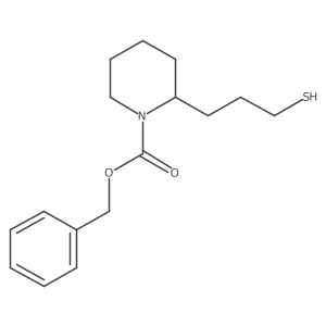 Benzyl 2-(3-mercaptopropyl)piperidine-1-carboxylate Structure