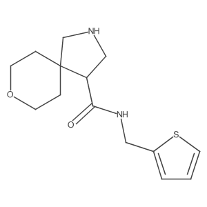 N-(Thiophen-2-ylmethyl)-8-oxa-2-azaspiro[4.5]decane-4-carboxamide Structure