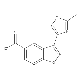 3-(2-Methyloxazol-4-yl)benzo[d]isoxazole-5-carboxylic acid结构式