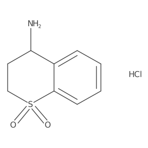 (4S)-4-amino-3,4-dihydro-2H-1lambda6-benzothiopyran-1,1-dione hydrochloride结构式