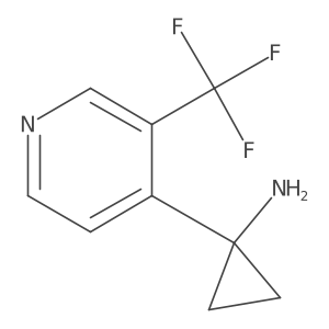 1-(3-(Trifluoromethyl)pyridin-4-yl)cyclopropan-1-amine Structure