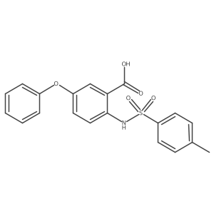 2-{[(4-Methylphenyl)sulfonyl]amino}-5-Phenoxybenzoic Acid结构式
