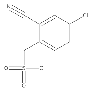 (4-Chloro-2-cyanophenyl)methanesulfonyl chloride结构式