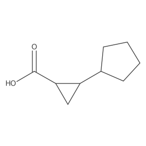 2-Cyclopentylcyclopropane-1-carboxylic acid Structure