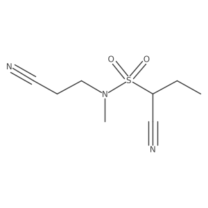 1-cyano-N-(2-cyanoethyl)-N-methyl-propane-1-sulfonamide Structure