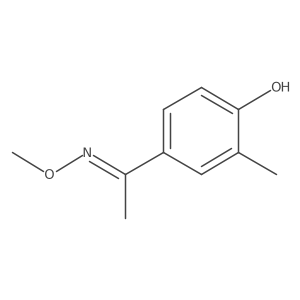 4-[1-(Methoxyimino)ethyl]-2-methylphenol结构式