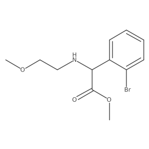 Methyl 2-(2-bromophenyl)-2-((2-methoxyethyl)amino)acetate Structure