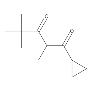 1-Cyclopropyl-2,4,4-trimethylpentane-1,3-dione Structure