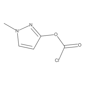 1-methyl-1H-pyrazol-3-yl chloroformate结构式