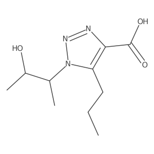 1-(3-hydroxybutan-2-yl)-5-propyl-1H-1,2,3-triazole-4-carboxylic acid结构式