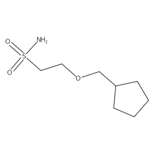 2-(Cyclopentylmethoxy)ethane-1-sulfonamide结构式