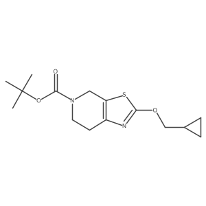 1,1-Dimethylethyl 2-(cyclopropylmethoxy)-6,7-dihydrothiazolo[5,4-c]pyridine-5(4H)-carboxylate结构式