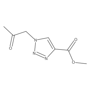 Methyl 1-(2-oxopropyl)-1H-1,2,3-triazole-4-carboxylate结构式