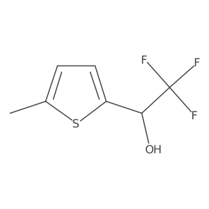 (1R)-2,2,2-trifluoro-1-(5-methylthiophen-2-yl)ethan-1-ol结构式