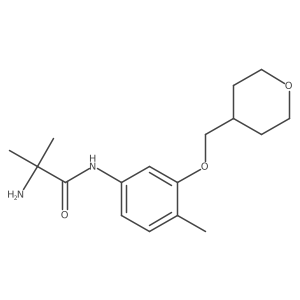 Propanamide, 2-amino-2-methyl-N-[4-methyl-3-[(tetrahydro-2H-pyran-4-yl)methoxy]phenyl]-结构式