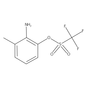2-Amino-3-methylphenyl trifluoromethanesulphonate结构式