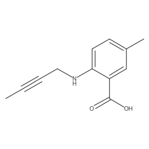 2-[(But-2-yn-1-yl)amino]-5-methylbenzoic acid结构式