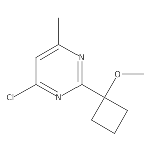 4-Chloro-2-(1-methoxycyclobutyl)-6-methylpyrimidine Structure