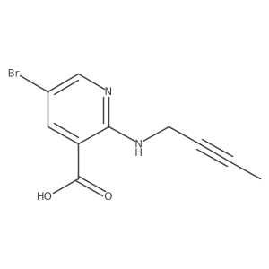 5-Bromo-2-[(but-2-yn-1-yl)amino]pyridine-3-carboxylic acid Structure