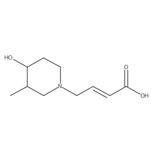 4-(4-Hydroxy-3-methylpiperidin-1-yl)but-2-enoic acid结构式