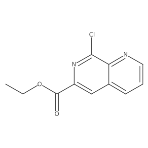 Ethyl 8-chloro-1,7-naphthyridine-6-carboxylate Structure