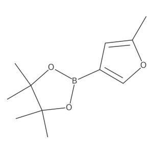 4,4,5,5-Tetramethyl-2-(5-methylfuran-3-yl)-1,3,2-dioxaborolane结构式