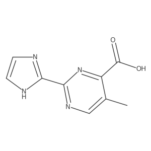 2-(1H-Imidazol-2-yl)-5-methylpyrimidine-4-carboxylic acid结构式