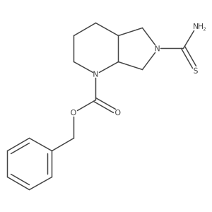 Benzyl 6-carbamothioyl-octahydro-1H-pyrrolo[3,4-b]pyridine-1-carboxylate Structure