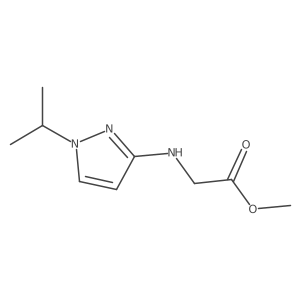 Methyl 2-[(1-propan-2-ylpyrazol-3-yl)amino]acetate结构式