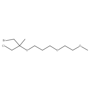1-bromo-3-chloro-2-[3-(2-methoxyethoxy)propoxy]-2-methyl-propane Structure