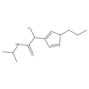 1H-Pyrazole-4-acetamide, I+/--chloro-N-(1-methylethyl)-1-propyl-结构式