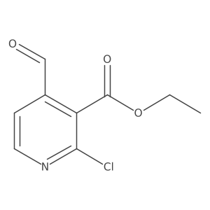 Ethyl 2-chloro-4-formylnicotinate结构式