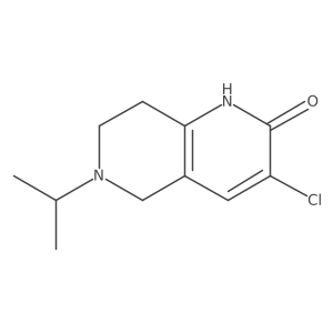 3-Chloro-6-isopropyl-5,6,7,8-tetrahydro-1,6-naphthyridin-2(1H)-one结构式