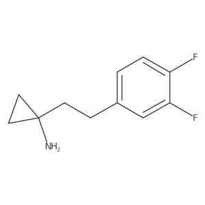 1-[2-(3,4-Difluorophenyl)ethyl]cyclopropan-1-amine结构式