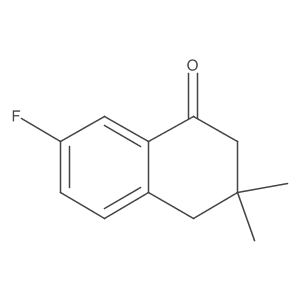 7-Fluoro-3,3-dimethyl-1,2,3,4-tetrahydronaphthalen-1-one Structure
