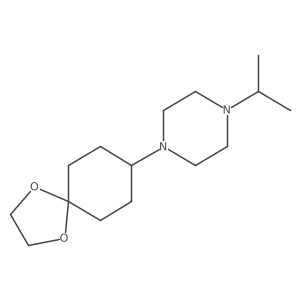 1-(1,4-Dioxaspiro[4.5]dec-8-yl)-4-(1-methylethyl)piperazine结构式
