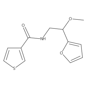 N-[2-(furan-2-yl)-2-methoxyethyl]thiophene-3-carboxamide结构式